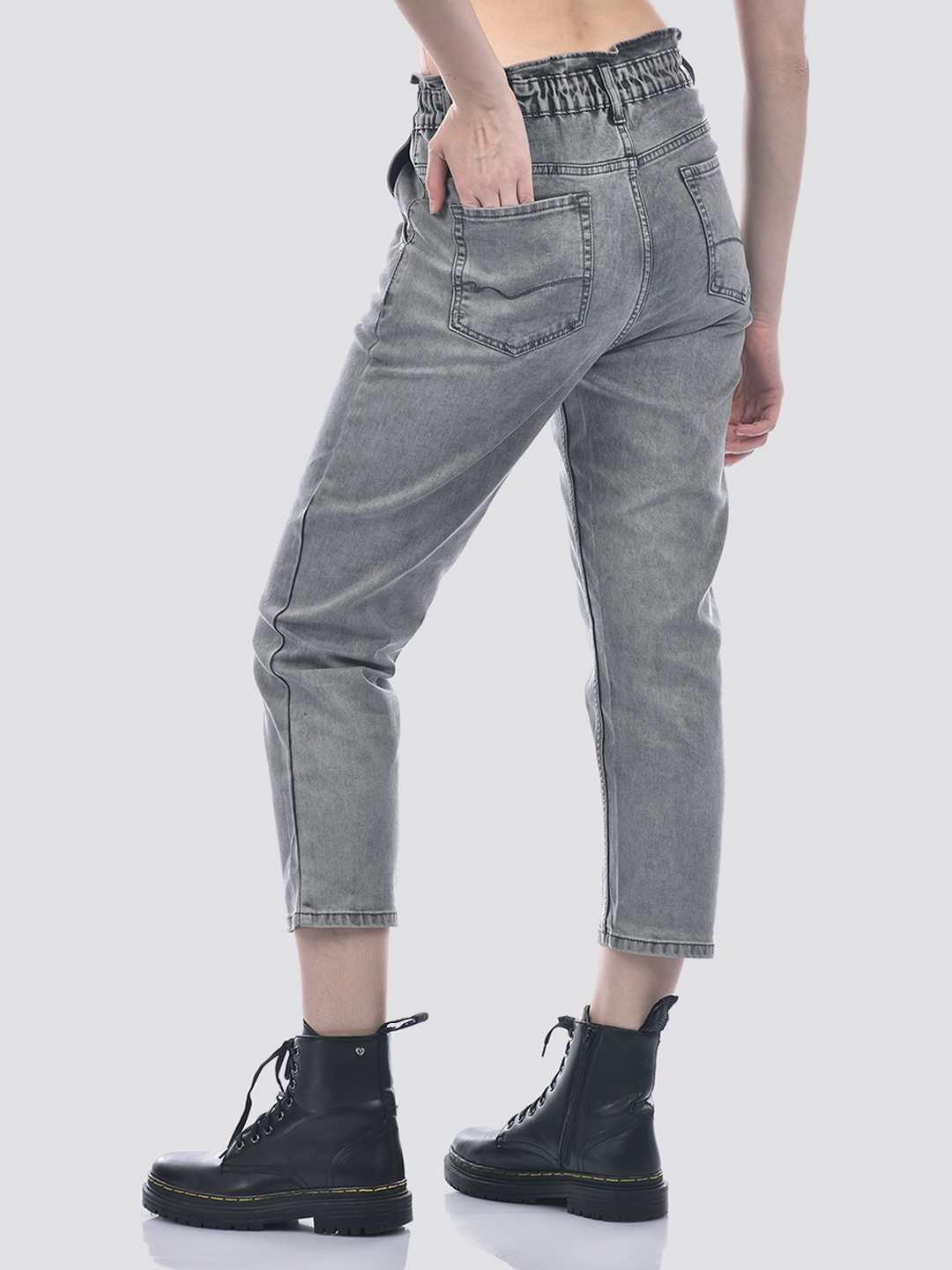 Numero Uno Women Grey Baggy Fit Sustainable Jeans